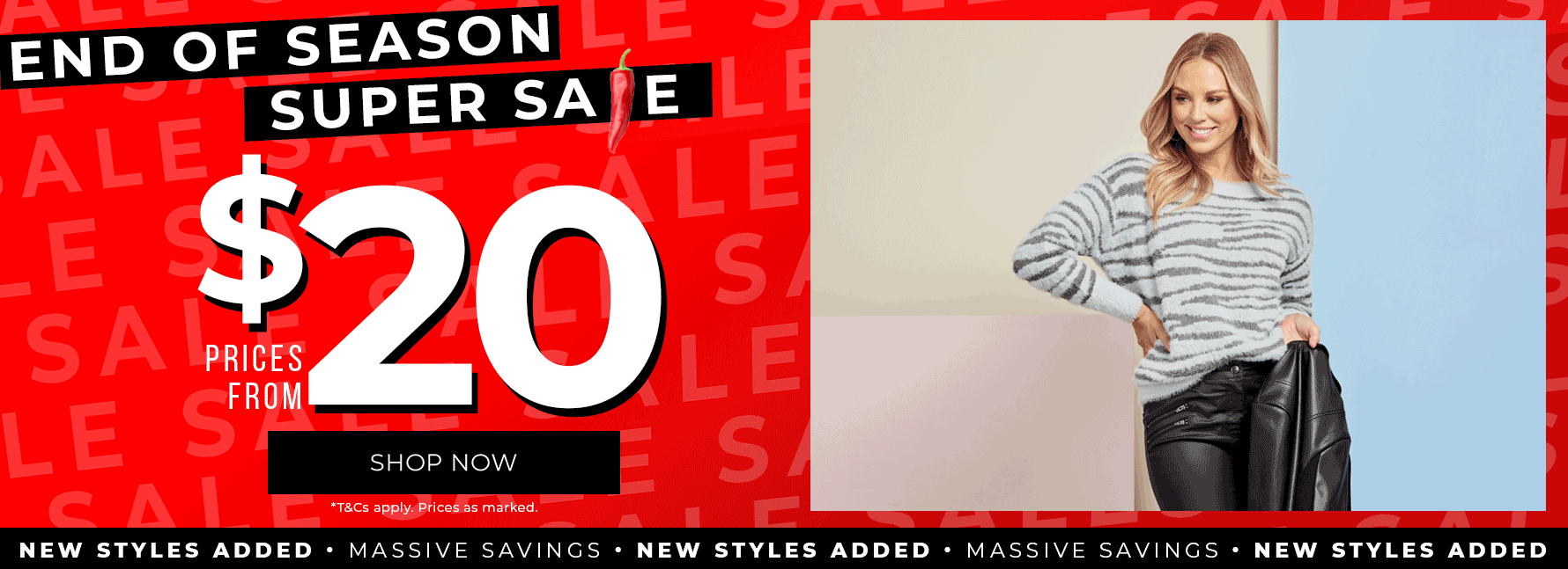 End of Season Super Sale - Shop styles from $20