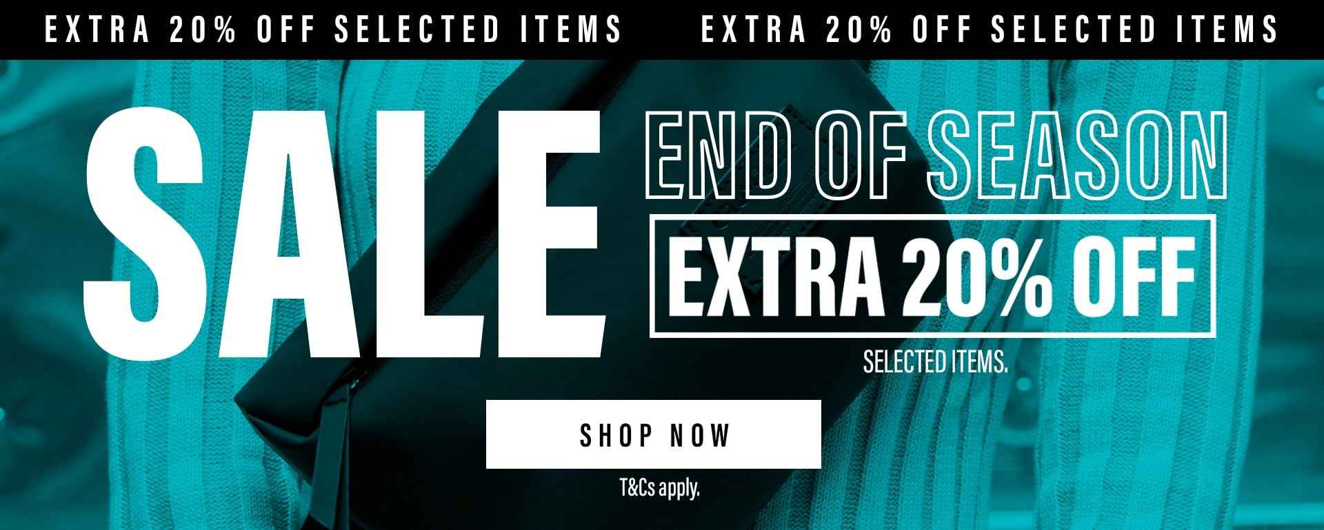 Extra 20% OFF on End of Season sale at Crumpler