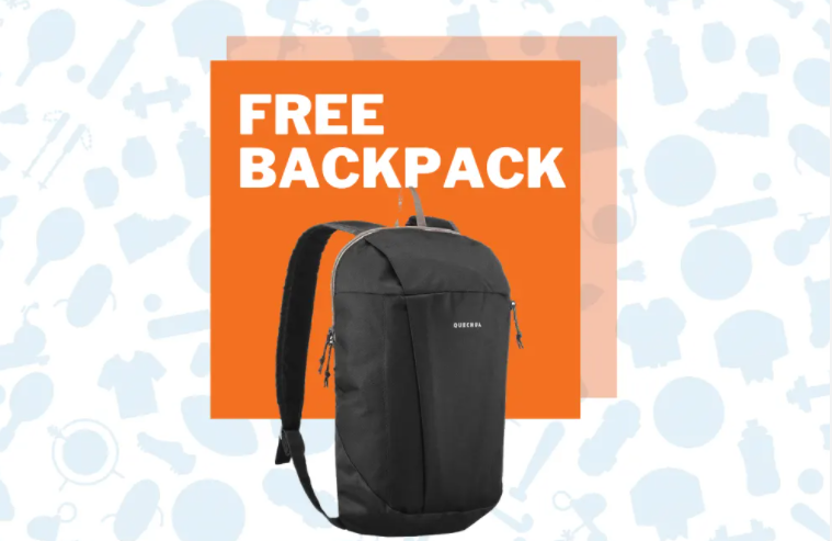 Get Free Backpack when you spend $50 or more