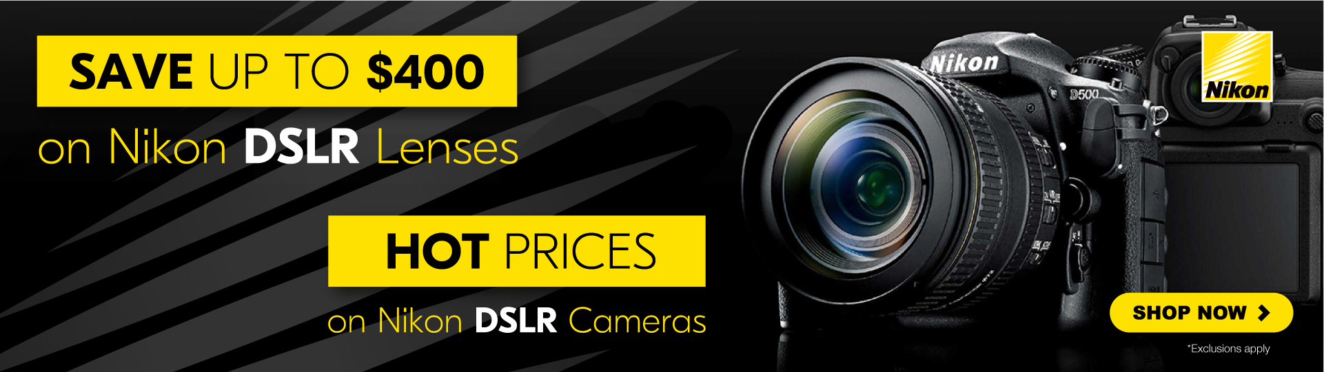 Up to $400 OFF on Nikon DSLR lenses at Digital Camera Warehouse