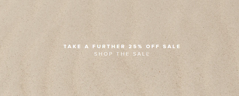 Take a further 25% OFF on sale styles including tops, dresses, accessories & more