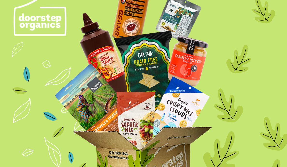 Shh, Get FREE Grocery Hamper on orders over $100 with promo code at Doorstep organics