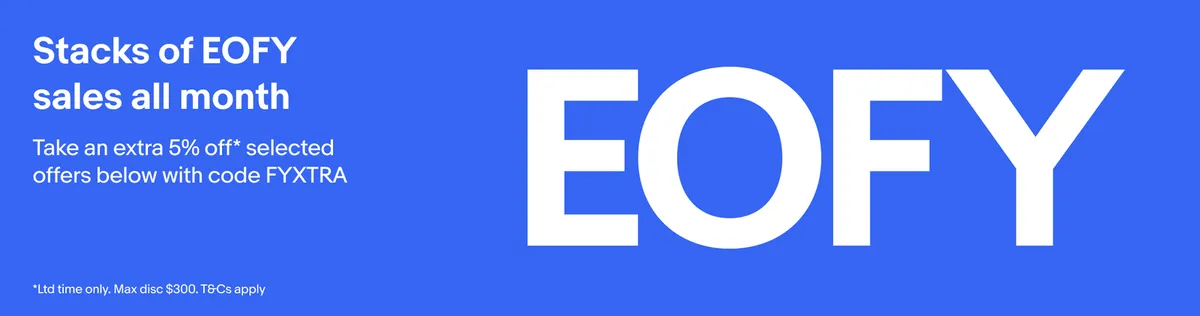 eBay EOFY sale Up to 60% OFF + Extra 20% OFF with voucher code