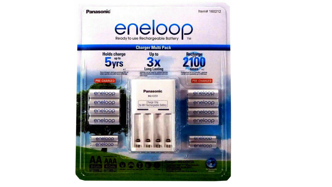 Panasonic Eneloop Recharge AAA Battery Charger Pack now $61.99 delivered at eBay