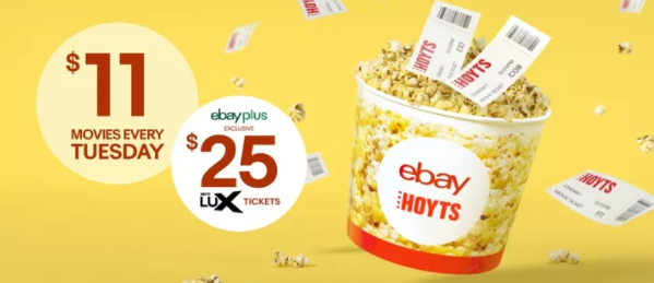 Get $25 HOYTS LUX tickets, $11 movies every Tuesday, $6 Happy Hour for eBay members