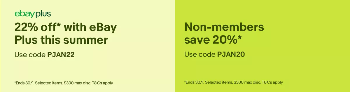 Extra 20% OFF on eligible items plus extra 2% OFF for Plus members with eBay voucher code