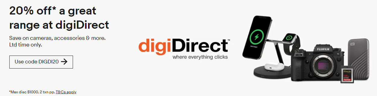 Extra 20% OFF digiDirect store with coupon @ eBay