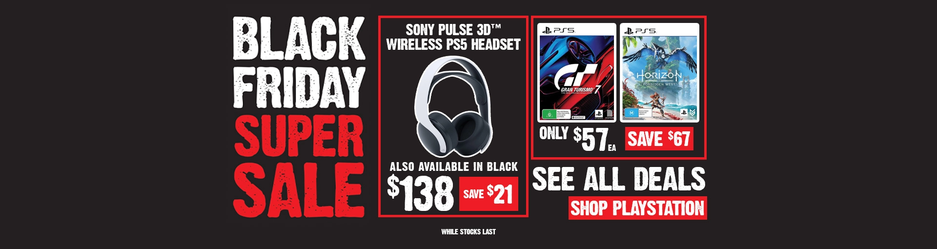 EBGames Black Friday deals - Up to 50% OFF Sony PS5 games & headsets