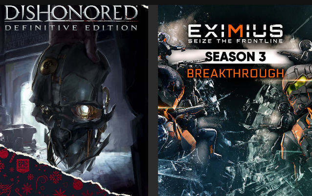 FREE Dishonored - Definitive Edition & Eximius: Seize the Frontline PC game at Epic Games