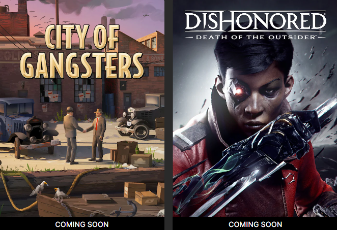 FREE City of Gangsters & Dishonored: Death of the Outsider @ Epic Games