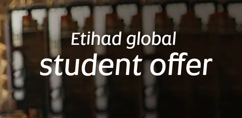 Up to 10% off flights plus extra bags with promo code for Students @ Etihad