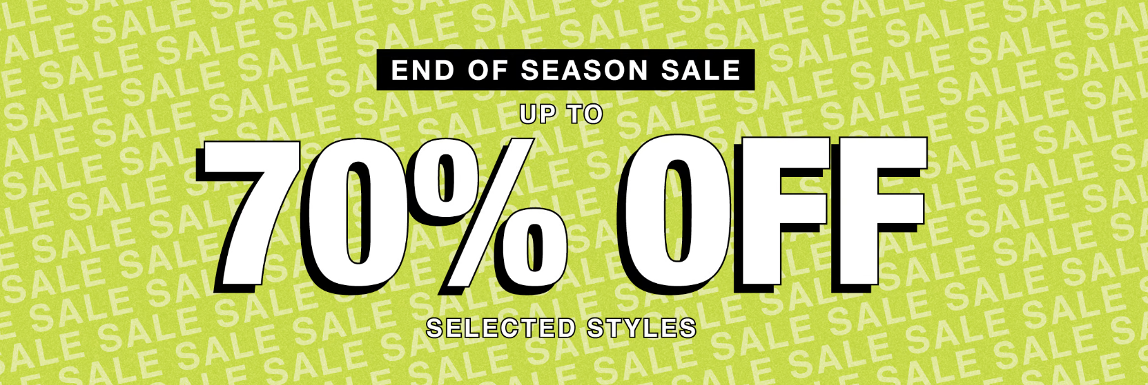 Up to 70% OFF on selected styles at EOSS sale from EXIE