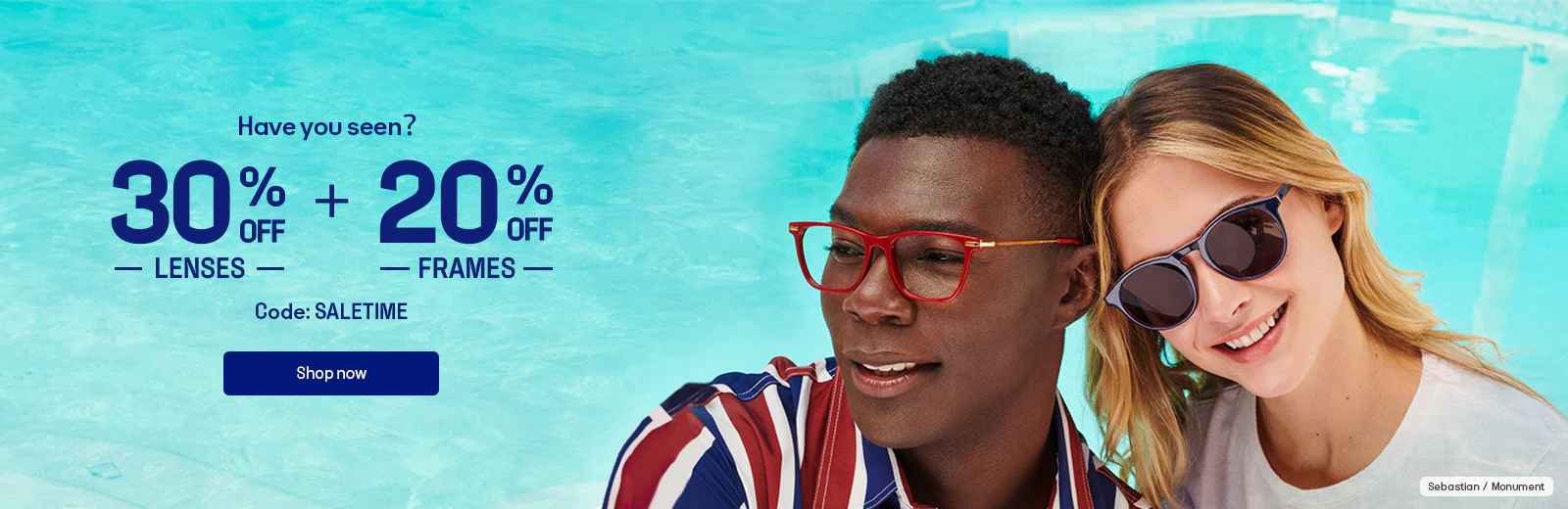 30% OFF on lenses & 20% OFF on frames at Eye Buy Direct