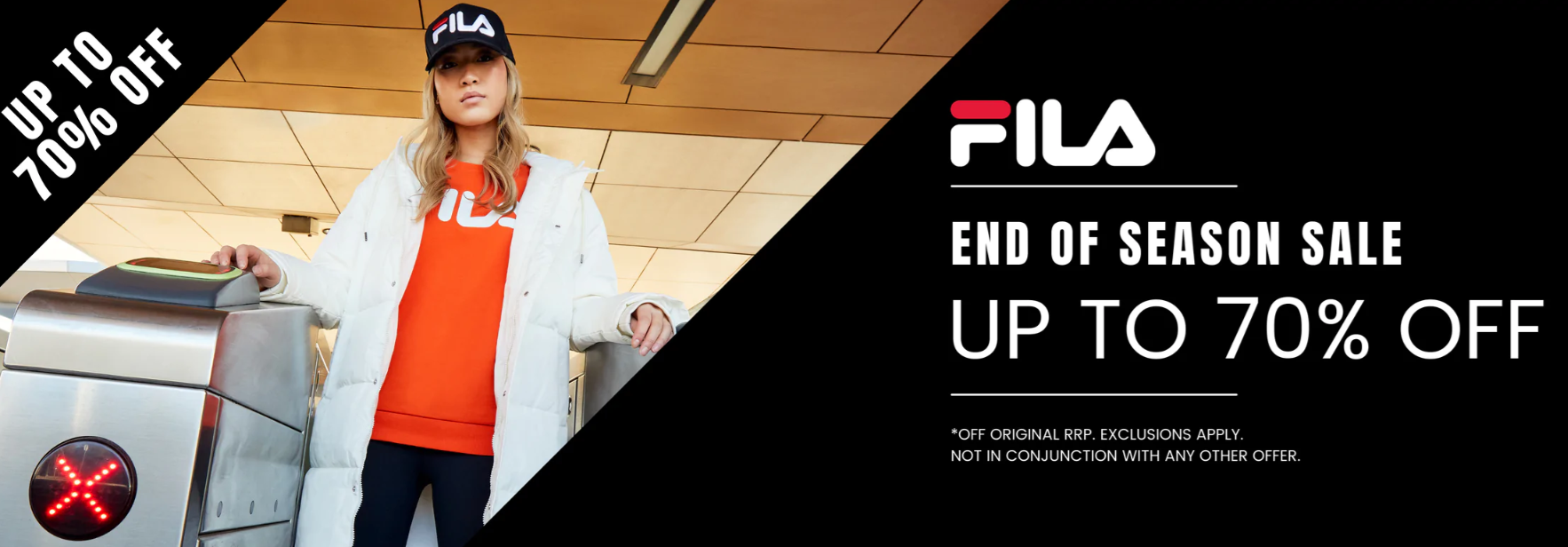 Fila EOFY sale up to 70% OFF on clothing and accessories