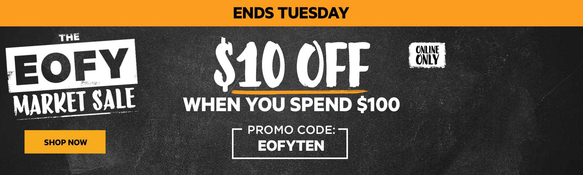 $10 OFF when you spend $100