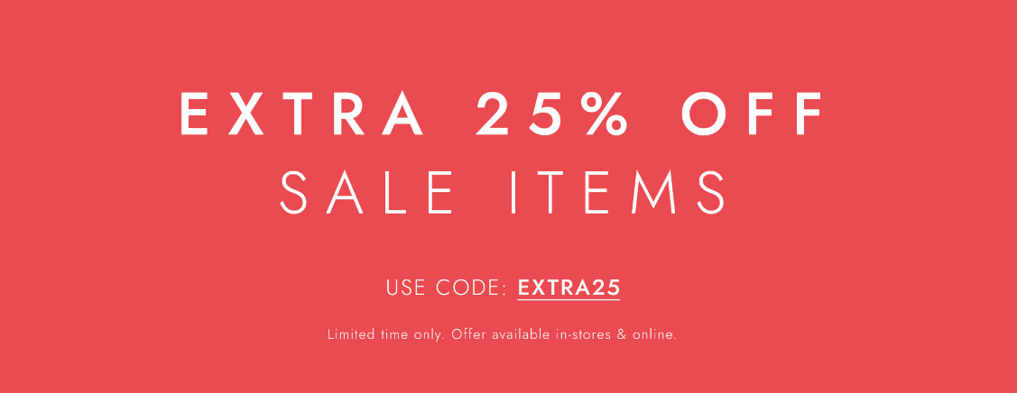 Extra 25% OFF on sale styles with discount code @ Forcast