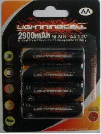 Get AU$1.5 off on Lightningcell 2900mah aa rechargeable nimh 4 pack batteries
