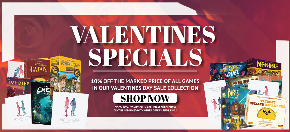 Gameology Valentine's Day special 10% OFF the marked price on selected games