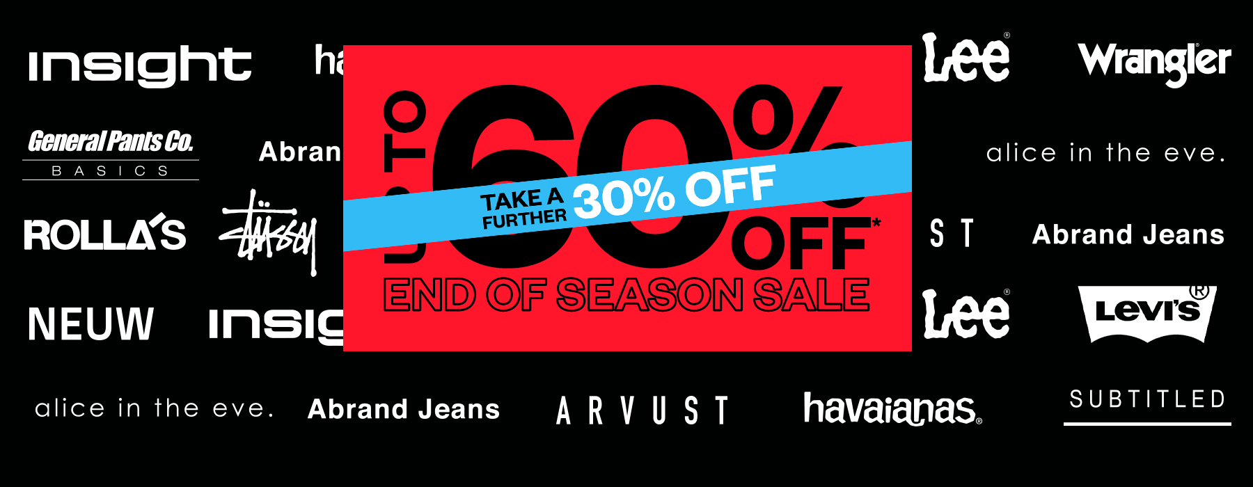 Up to 60% OFF + Further 30% OFF on End of Season sale styles @ General Pants
