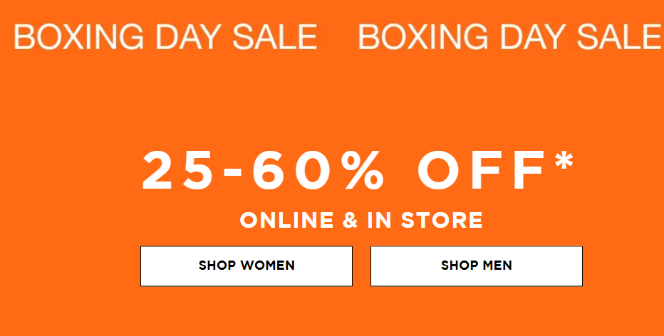 Glue Store Boxing Day sale - 25-60% OFF everything