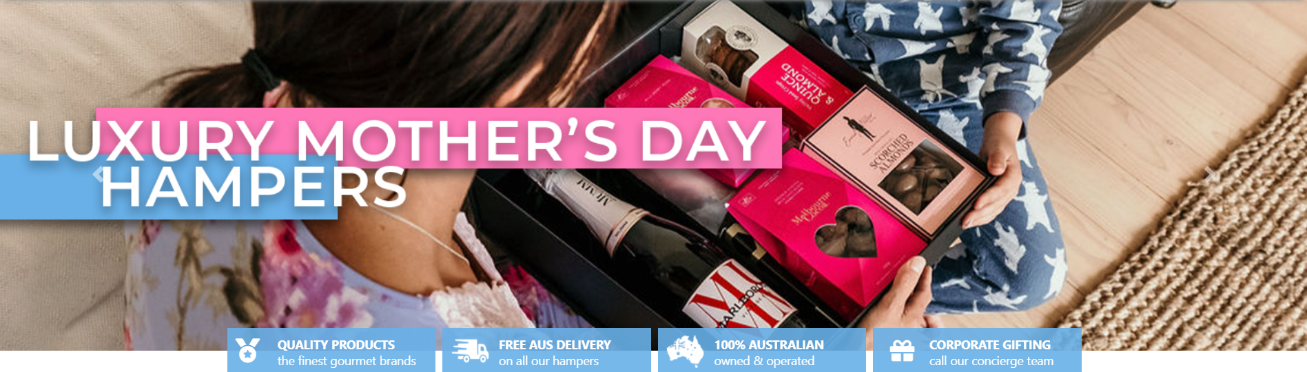 Get Mother's Day hampers from just $39