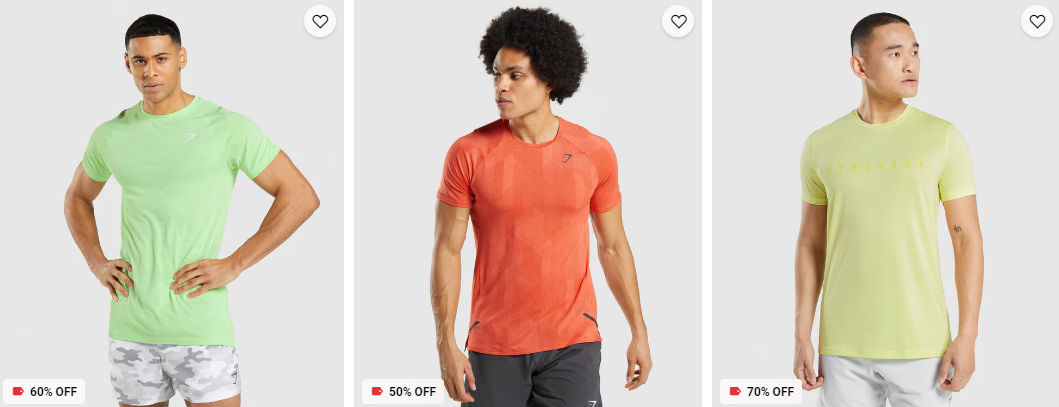 20-70% OFF on sale activewear & accessories @ Gymshark