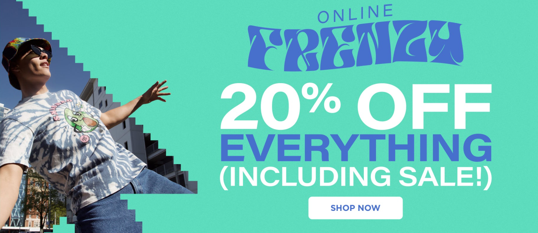 Hallensteins Frenzy sale 20% of everything online including sale items