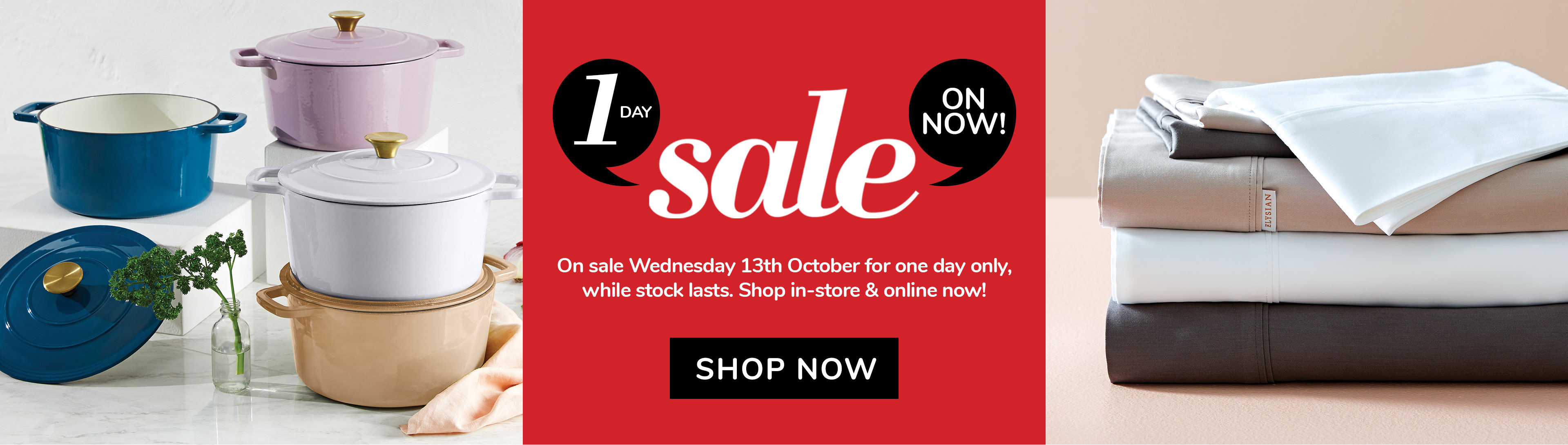 Harris Scarfe 1 Day sale up to 50% OFF on homeware, clothing & footwear