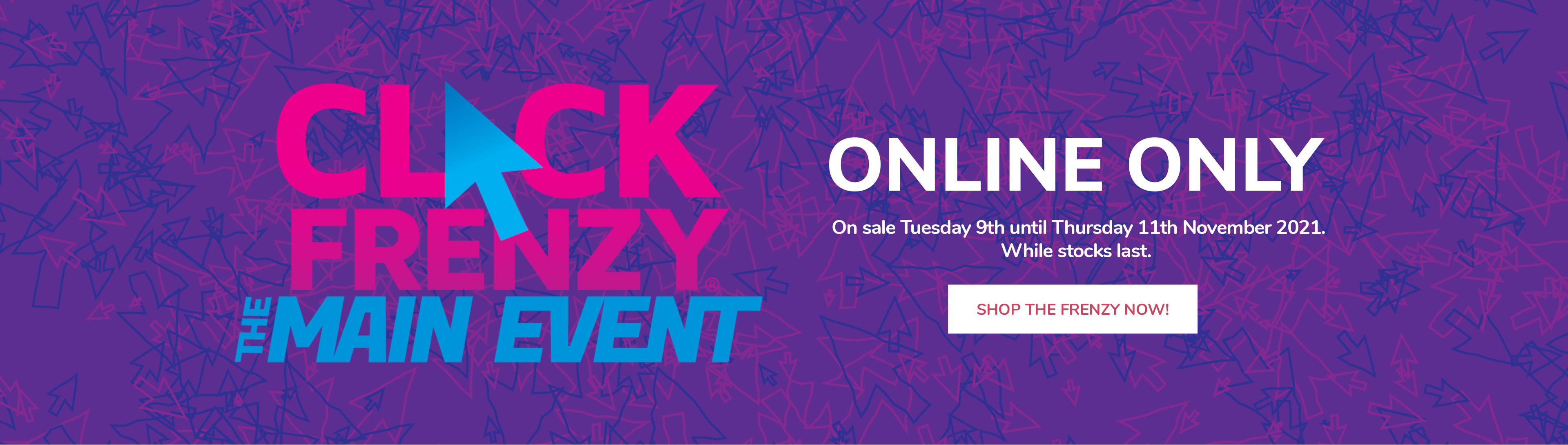 Click Frenzy sale up to 40% OFF on electrical, homeware, clothing & more