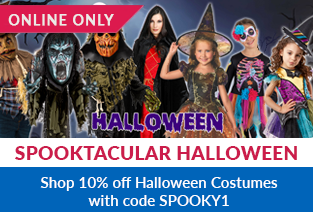 Extra 10% OFF Halloween Costumes with promo code at Harvey Norman