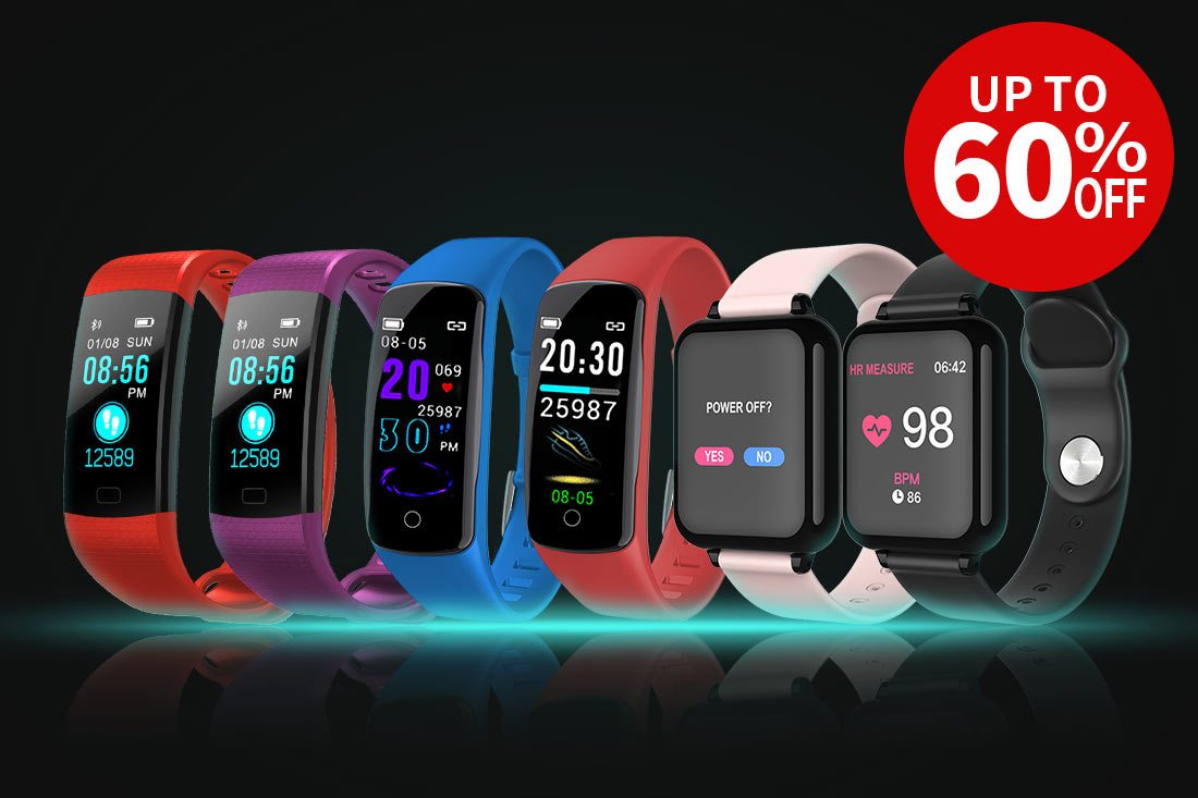 Save up to 60% OFF on smart watches & fitness trackers