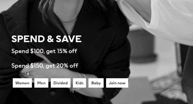 H&M Spend & save up to 20% OFF for men, women, and kids styles