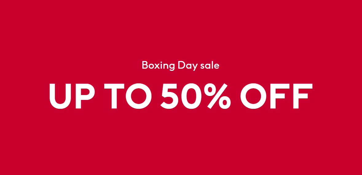 H&M Boxing Day up to 50% OFF + $10 OFF $60 on men, women & kids styles