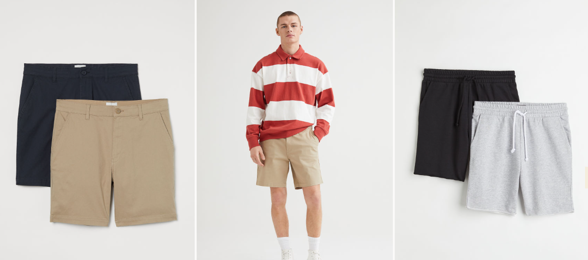 H&M Summer Saver: 15% OFF men's shorts, free shipping & returns for members