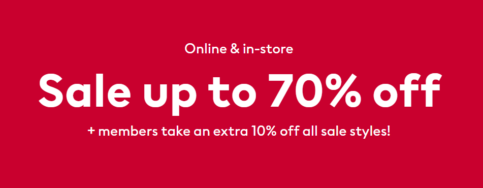 Up to 70% off + members take an extra 10% off all sale styles @ H&M