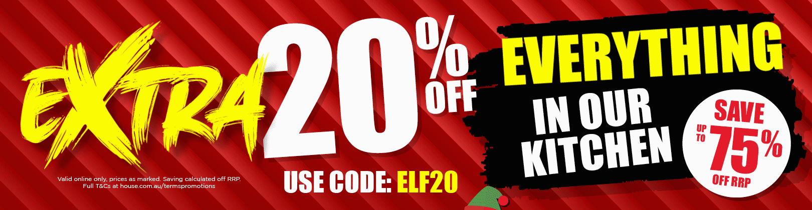Take extra 25% OFF on everything with voucher code