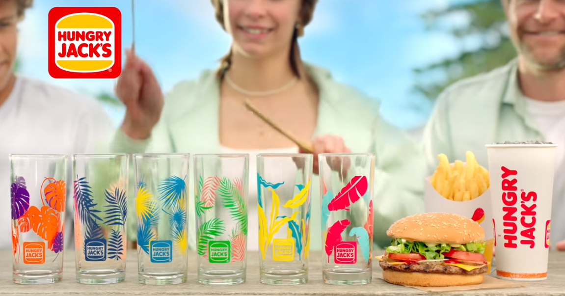 Get FREE Limited Edition glasses with any large meal at Hungry Jack