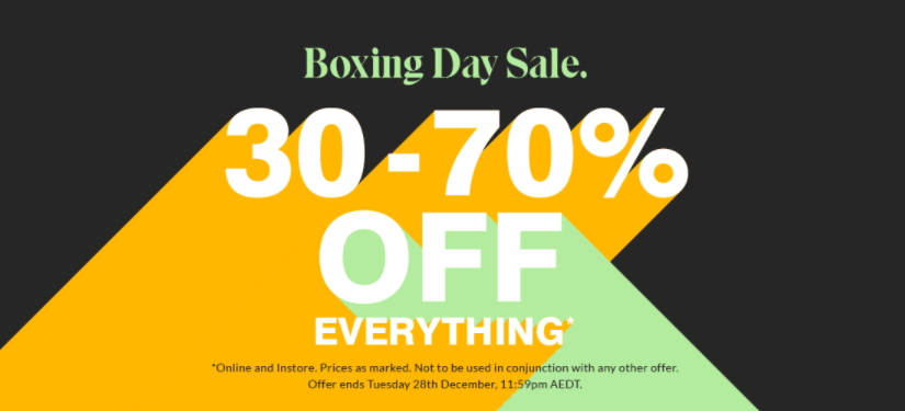 Hush Puppies Boxing Day sale 30-70% OFF on everything for men & women
