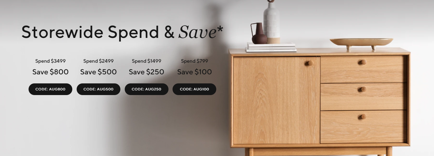 Spend and Save - Up to $800 OFF