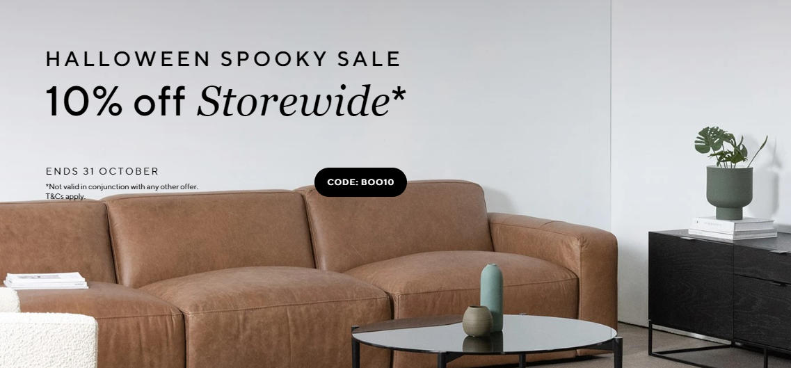 Halloween Spooky Sale extra 10% off Storewide with voucher code