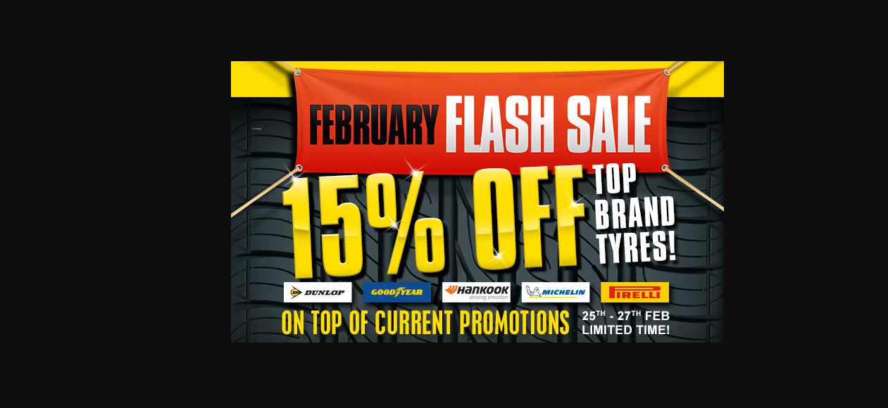 JAX Tyres Flash sale: Get additional 15% OFF selected top brand tyres