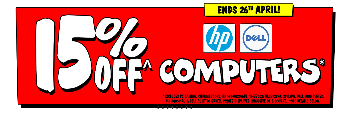 Save 15% OFF on Dell and HP laptops and desktops