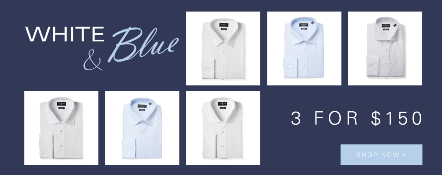 Shop white & blue shorts 3 for $150