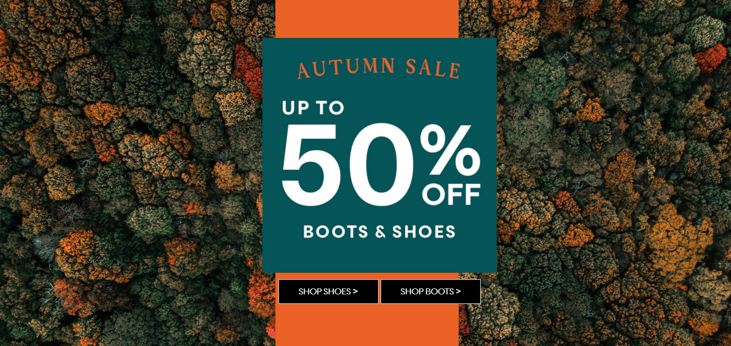 Autumn sale - Save up to 50% OFF on boots & shoes