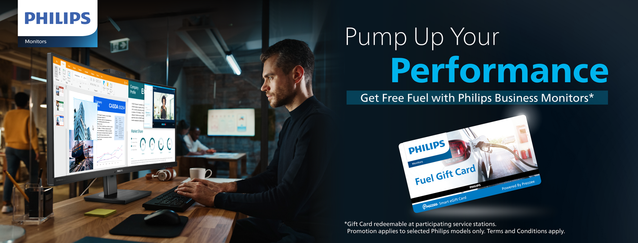 FREE Fuel with Philips Business monitors at JW Computers