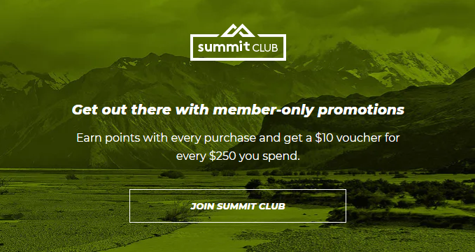 Receive a $10 voucher when you join Summit Club