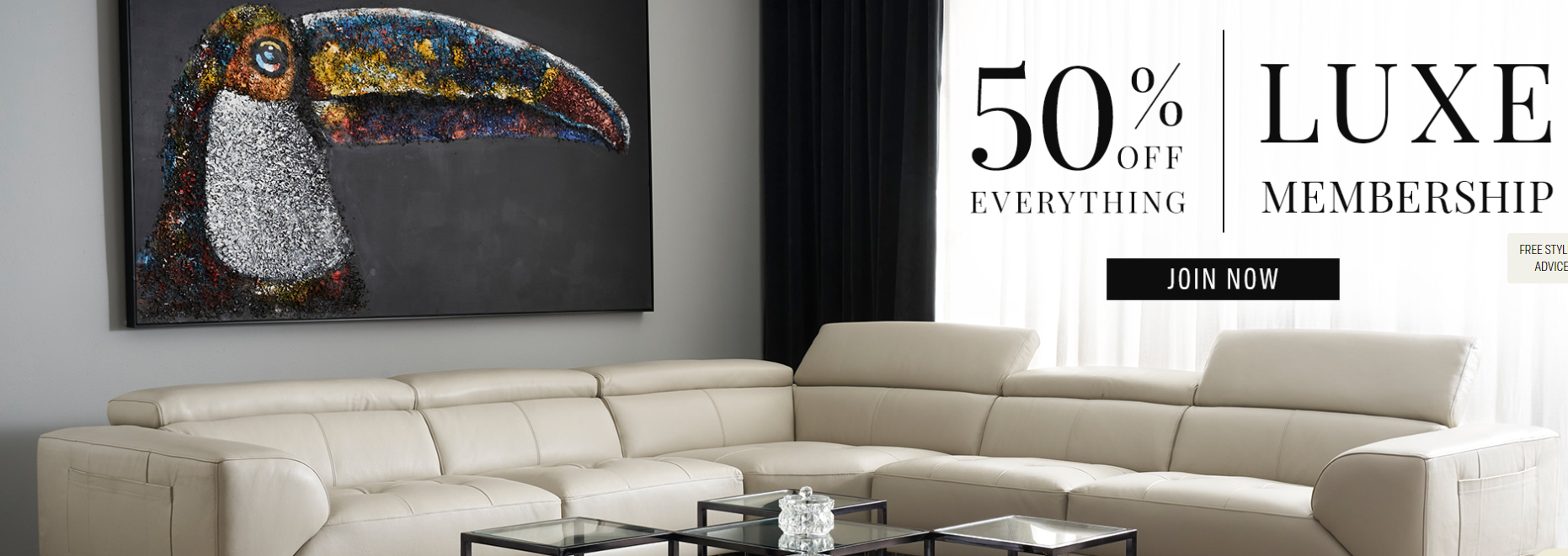 50% OFF everything with Luxe membership at Koala Living