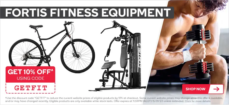 Extra 10% OFF Fortis fitness equipment with coupon @ Kogan