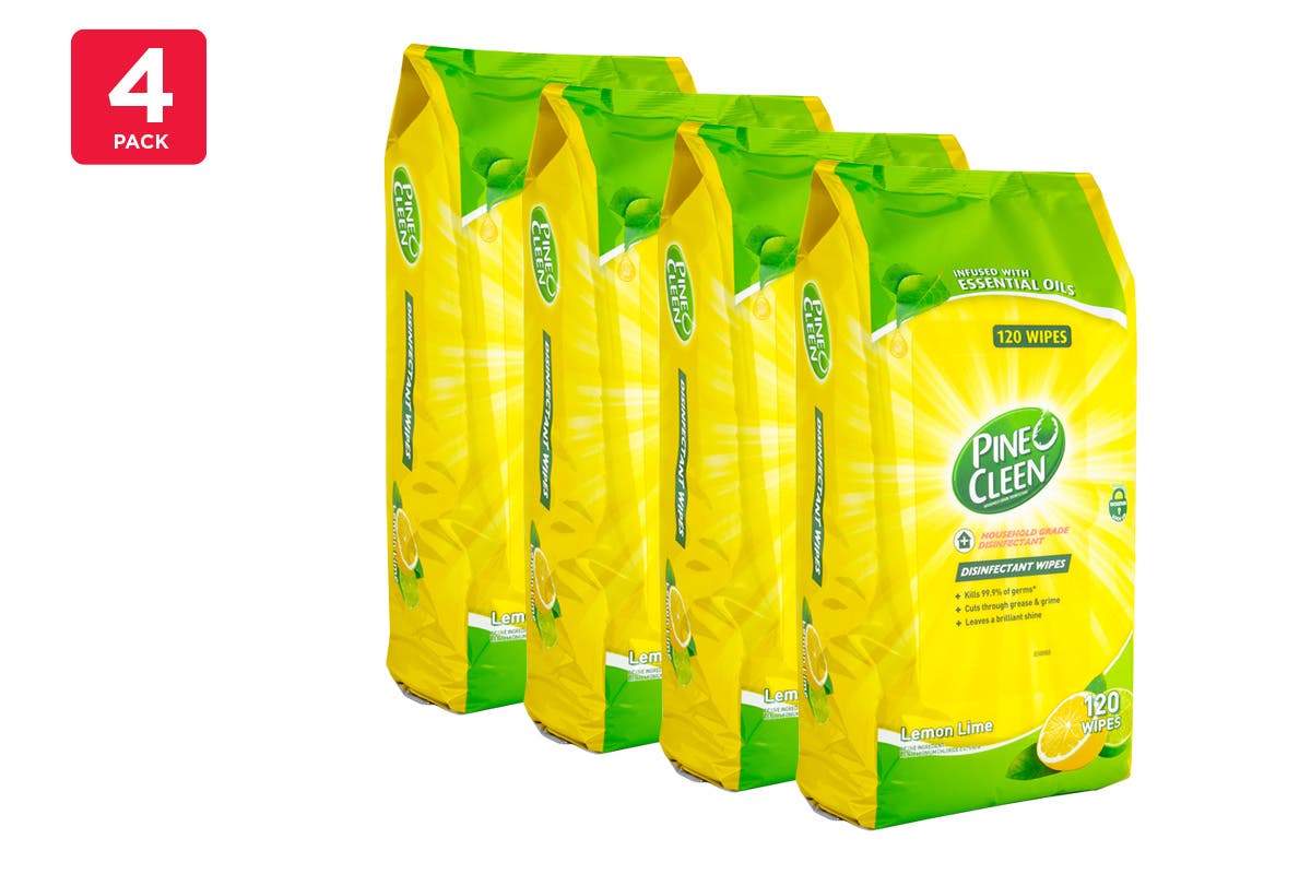 4 x 120 Pack Pine O Cleen Wipes -best price deal- now $19.99(was $25, save 20%)+free delivery