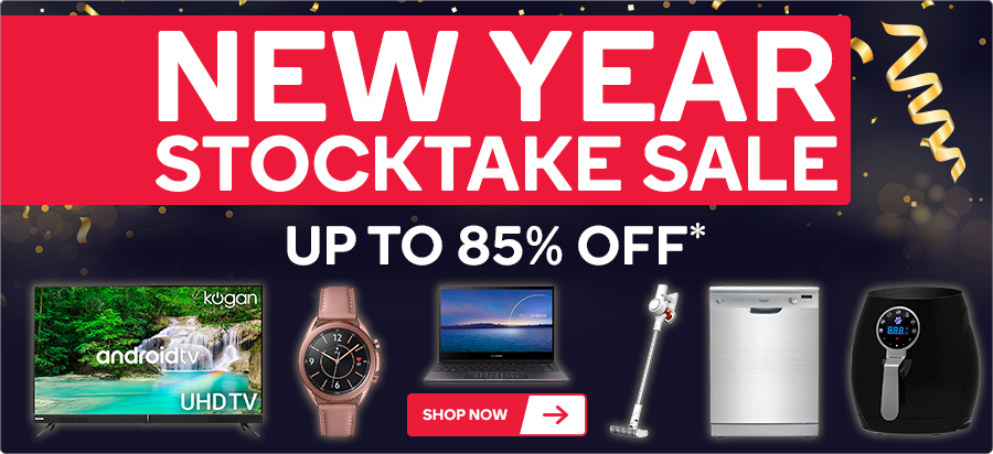 Kogan New Year Stocktake sale up to 85% OFF on appliances, tech, fashion, electronics & more